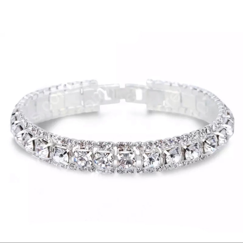 Crystal Tennis Style Bracelet